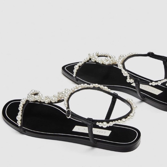HOST PICK😍Stunning Zara Pearl Sandals - Picture 2 of 9